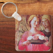 PORTE-CLÉS ANGEL AVEC ROSES (Recto)