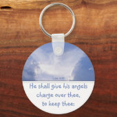 Porte-clés Angel dans les nuages, Encouragement, Ecriture Sil (Recto)