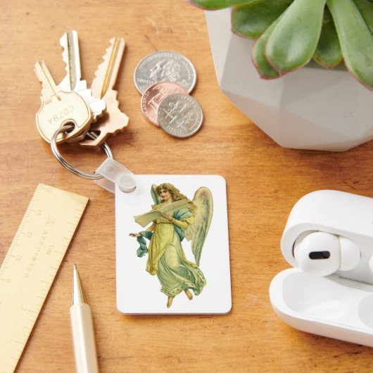 Porte-clés Angel de Noël victorien, Gloria in Excelsis Deo (Bureau)