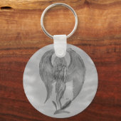 Porte-clés Angel en style tatouage (Recto)