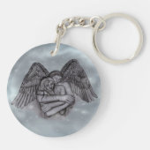 Porte-clés Angel Eros en amour (Dos)