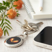 Porte-clés Angel Fire Heart with Wings (Côté )