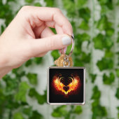 Porte-clés Angel Fire Heart with Wings (main)