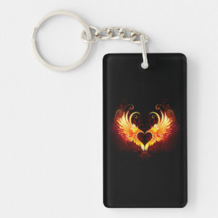 Porte-clés Angel Fire Heart with Wings