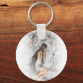 Porte-clés Angel gothique et sa colombe Vignette (Recto)