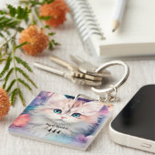 Porte-clés Angel numéro 444 chat (Devant Droit)