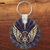 Porte-clés Angélique - Merkaba-Metatron cube (Recto)