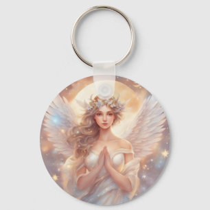 Porte-clés Anges de protection, peintures pâteuses à l'eau