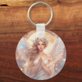 Porte-clés Anges de protection, peintures pâteuses à l'eau (Verso)
