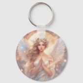Porte-clés Anges de protection, peintures pâteuses à l'eau (Verso)