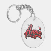 Porte-clés Angie Heart Splash (Devant gauche)