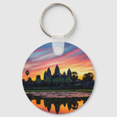 Porte-clés Angkor Wat Cambodia Sunset (Verso)