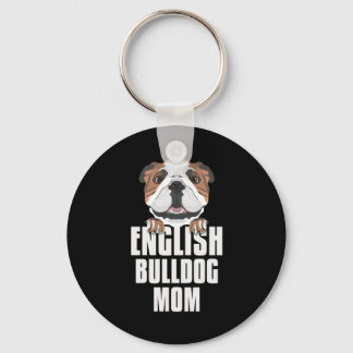 Porte-clés Anglais Bulldog Maman, Chien Maman