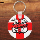Porte-clés Anglais Bulldog St George's Day Anglais (Recto)