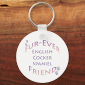 Porte-clés Anglais Cocker Spaniel Furever (Recto)