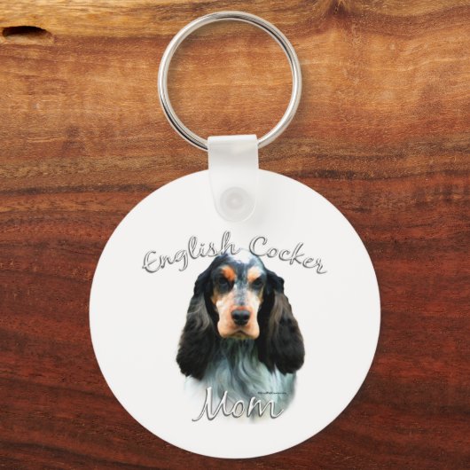 Porte-clés Anglais Cocker Spaniel Mom 2 (Recto)