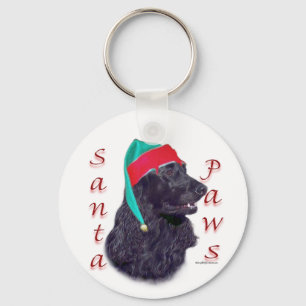 Porte-clés Anglais Cocker Spaniel (noir) Père Noël Paws