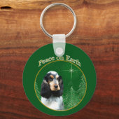 Porte-clés Anglais Cocker Spaniel (roan Peace) (Verso)