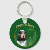 Porte-clés Anglais Cocker Spaniel (roan Peace) (Verso)