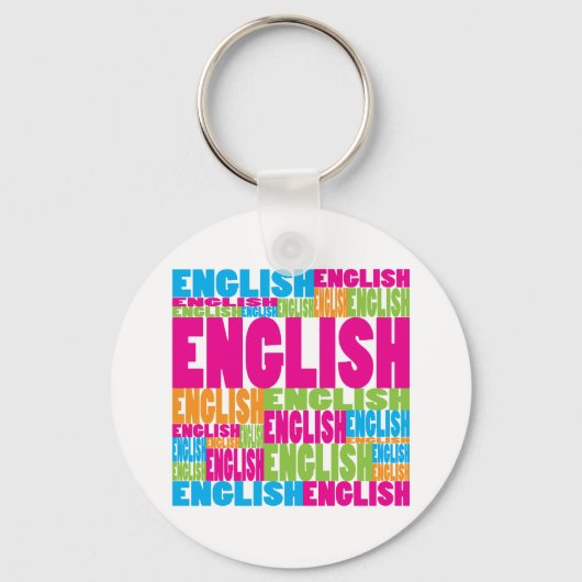 Porte-clés Anglais coloré (Recto)
