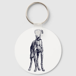 Porte-clés Anglais Greyhound Breed
