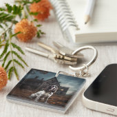 Porte-clés Anglais Springer espagnol Halloween effroi (Devant Droit)