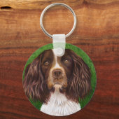Porte-clés Anglais Springer Spaniel Chien Art - Major (Recto)
