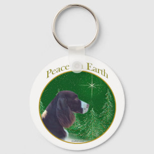 Porte-clés Anglais Springer Spaniel (foie) Peace