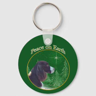Porte-clés Anglais Springer Spaniel (foie) Peace