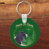 Porte-clés Anglais Springer Spaniel (foie) Peace (Recto)