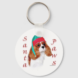 Porte-clés Anglais Toy Spaniel Père Noël Paws