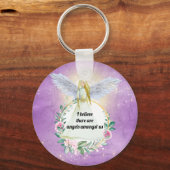 Porte-clés Angles parmi nous gardien ange ami (Recto)