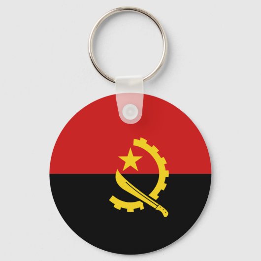Porte-clés Angola Porte - clé du drapeau Fisheye (Recto)