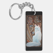 Porte-clés Angora turc blanc (Devant gauche)