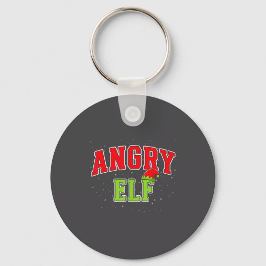 Porte-clés Angry Elf Christmas Family Matching Group Xmas  (Recto)
