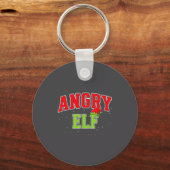 Porte-clés Angry Elf Christmas Family Matching Group Xmas  (Recto)
