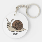 Porte-clés Angry Snail Dessin Sarcastic Phrase Sac Charme (Dos)