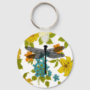 Porte-clés animal art libellule Brouillard Insect Silhouette