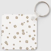 Porte-clés Animal brillant abstraction fox coloré charmant (Dos)