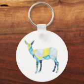 Porte-clés Animal de cerfs géométrique (Recto)