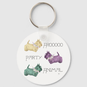 Porte-clés Animal de fête Terrier Écossais