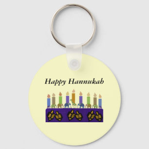 Porte-clés Animal Dreidel Hannukah Menorah Porte - clé