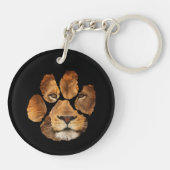 Porte-clés Animal Empreinte de patte Lion (Dos)