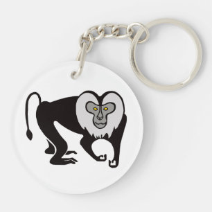 Porte-clés Animal en voie de disparition Lion-tailed- MACAQUE