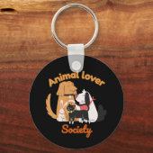 Porte-clés Animal Lover Society for Pet lover   (Verso)