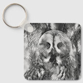 Porte-clés AnimalArtBW_Owl_001 (Recto)