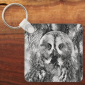 Porte-clés AnimalArtBW_Owl_001 (Recto)