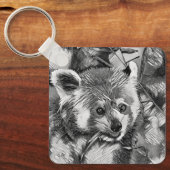 Porte-clés AnimalArtBW_RedPanda_003 (Recto)