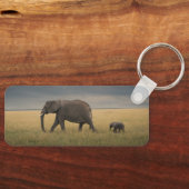 Porte-clés Animaux de bébés cutest | African Elephant Family (Recto)