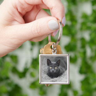 Porte-clés Animaux de bébés cutest Chat gris